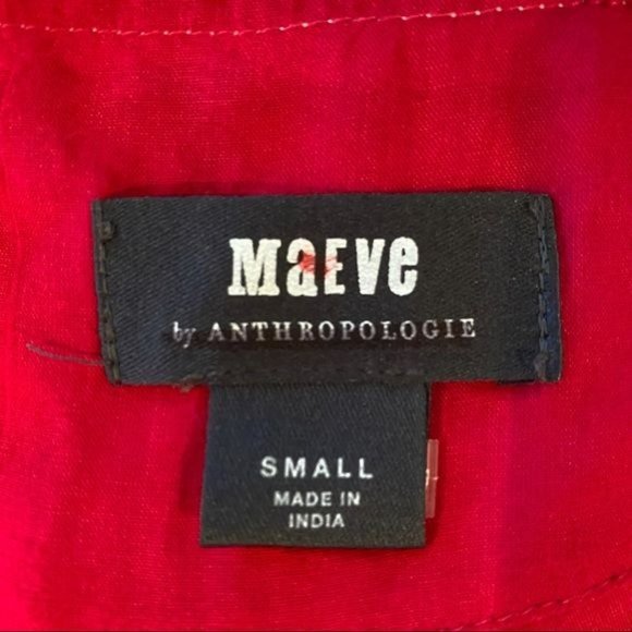 Anthropologie Maeve Isabel Embroidered Tunic Dress Pink Floral Size Small - Picture 11 of 13